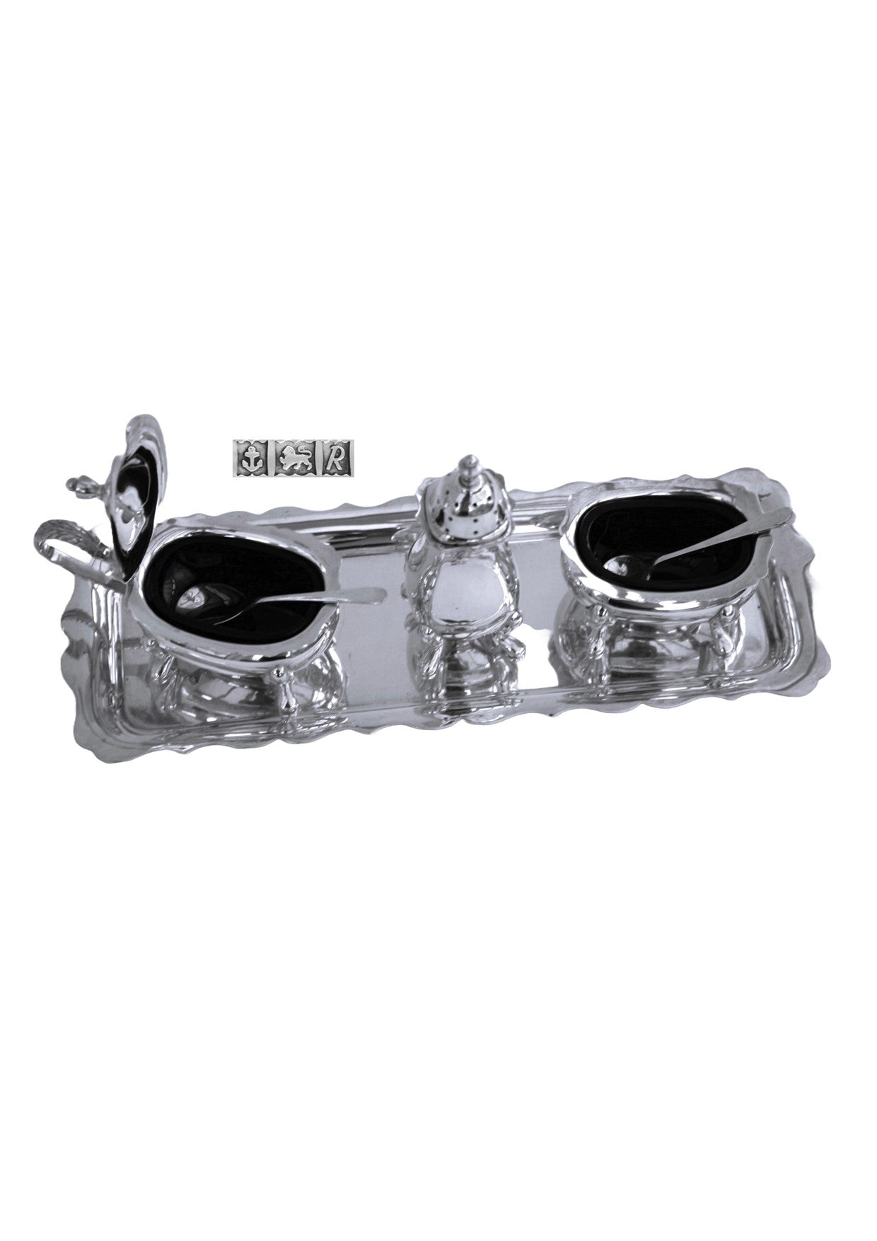 Solid Silver full cruet set