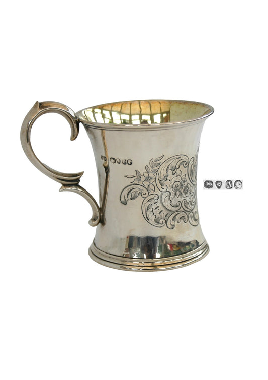 Classic Silver Victorian Christening Tankard