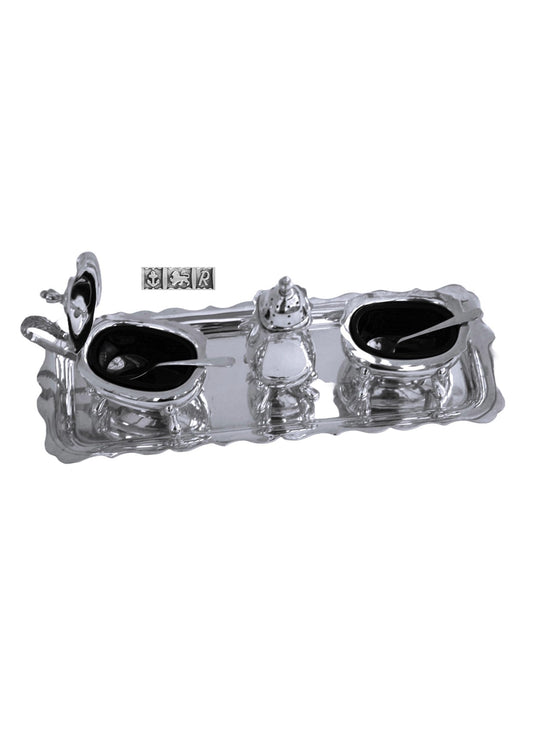 Solid Silver full cruet set